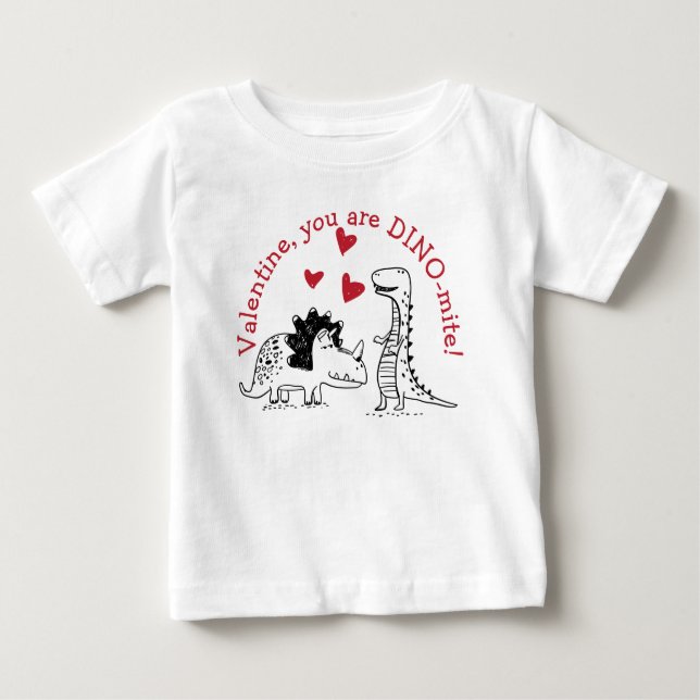 T-shirt de la Saint Valentin Dinomite (Devant)