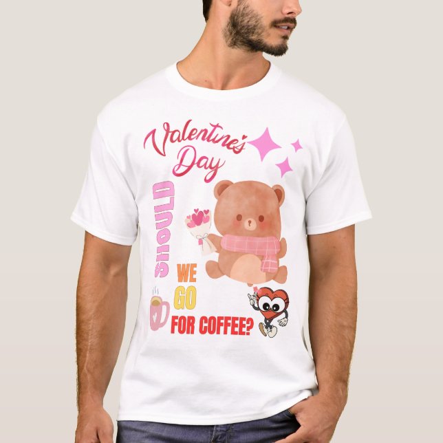 T-shirt de la Saint-Valentin joli et ludique (Devant)
