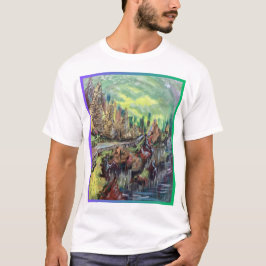 T-shirt de la scène côté falaise