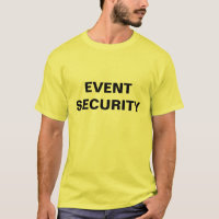 T-Shirt de la sécurité des événements