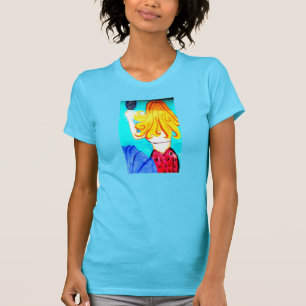t-shirt de la sirène blonde