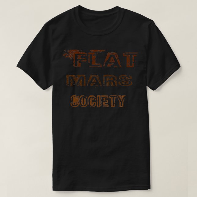T-shirt de la société de mars plats (Design devant)