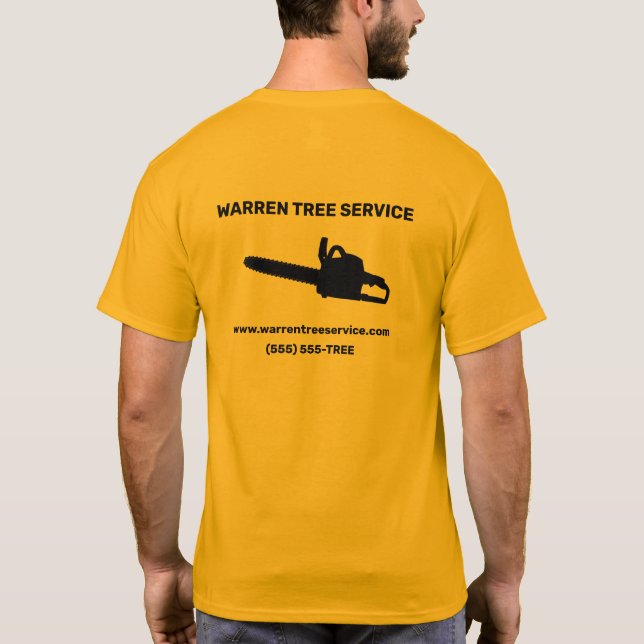 T-shirt de la société Tree Service (Dos)