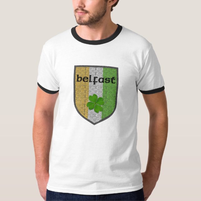 T-shirt de la sonnerie des hommes de Belfast (Devant)