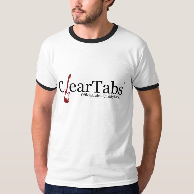 T-shirt de la sonnerie des hommes de ClearTabs (Devant)