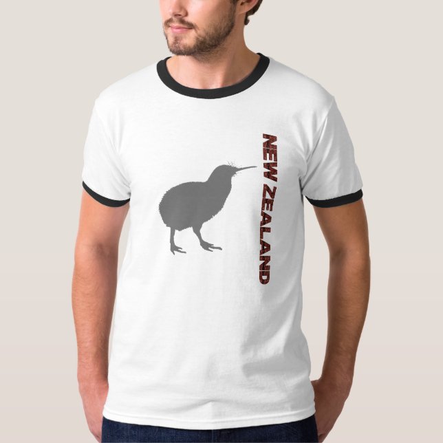 T-shirt de la sonnerie des hommes modernes de kiwi (Devant)