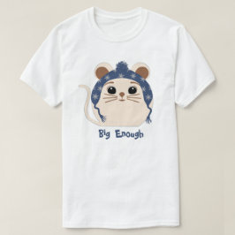 T-shirt de la souris 'Big Enough' animal mignon