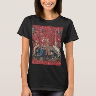 T-shirt de la tapisserie médiévale Lady et Unico