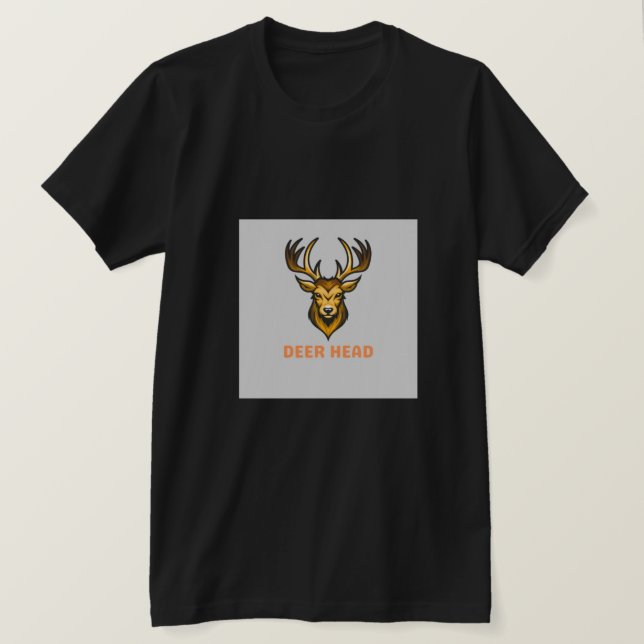 T-shirt de la tête de cerf (Design devant)
