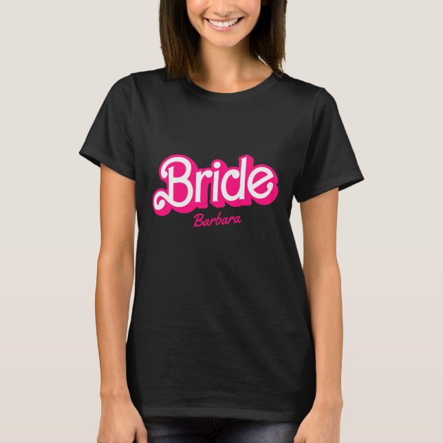 T-shirt de la tribu Mariée Babe Bachelorette Rétro (Devant)