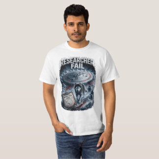 T-shirt de la valeur de l'homme raté du chercheur