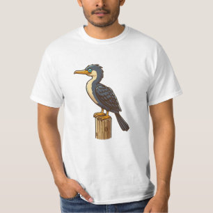 T-shirt de la valeur de l'oiseau cormoran