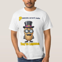 T-shirt de la valeur pour hommes d'arachide