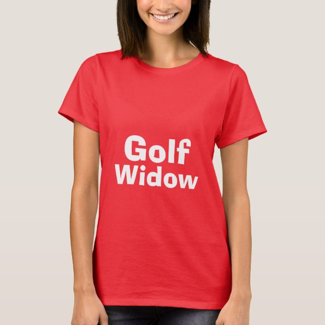 t-shirt de la veuve de golf (Devant)