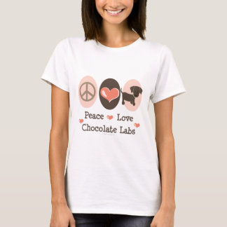 T-shirt de laboratoires de chocolat d'amour de