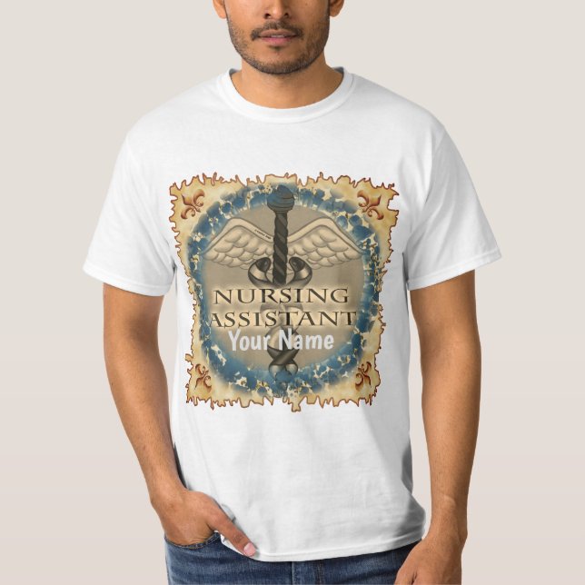 T-shirt de l'adjoint aux soins infirmiers Caduceus (Devant)