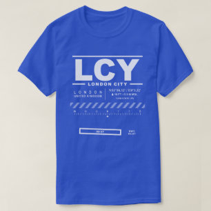 T-shirt de l'aéroport de Londres City