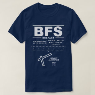 T-shirt de l'aéroport international de Belfast