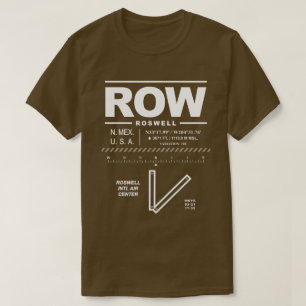 T-shirt de l'aéroport Roswell Int'l Air Centre