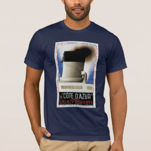 T-shirt de l'affiche du ferry de la Manche Côte d'
