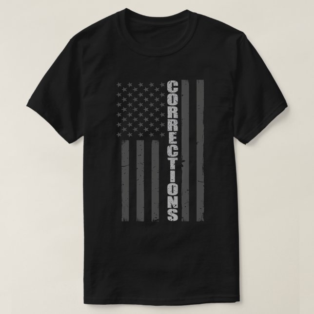 T-shirt de l'agent de correction : drapeau mince S (Design devant)