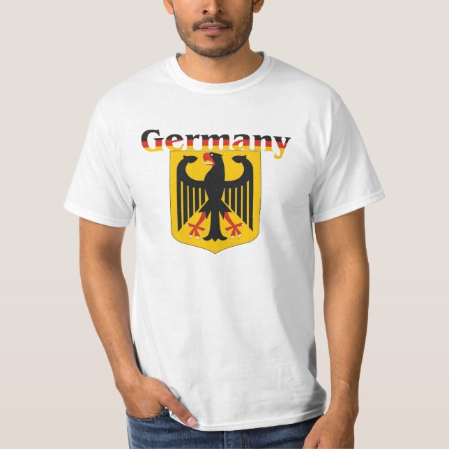 T-shirt de l'Allemagne/crête allemande (Devant)
