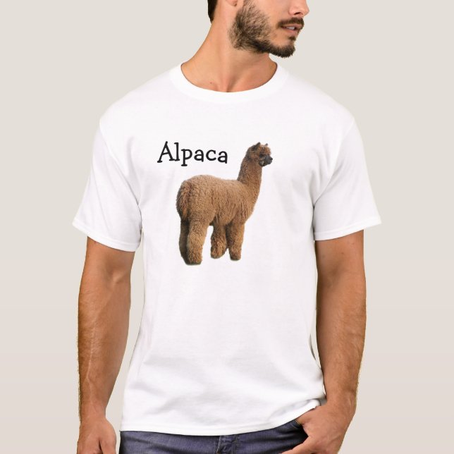 T-shirt de lama d'alpaga pas (Devant)