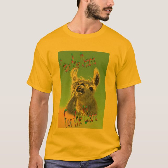 T-shirt de lama de drame (Devant)