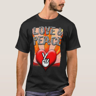 T-shirt de l'amour et de la paix