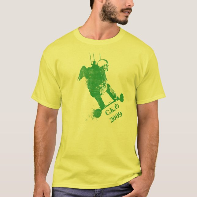 T-shirt de Landboarding de cerf-volant (Devant)