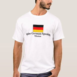 T-shirt de langue allemande alpin de mission de