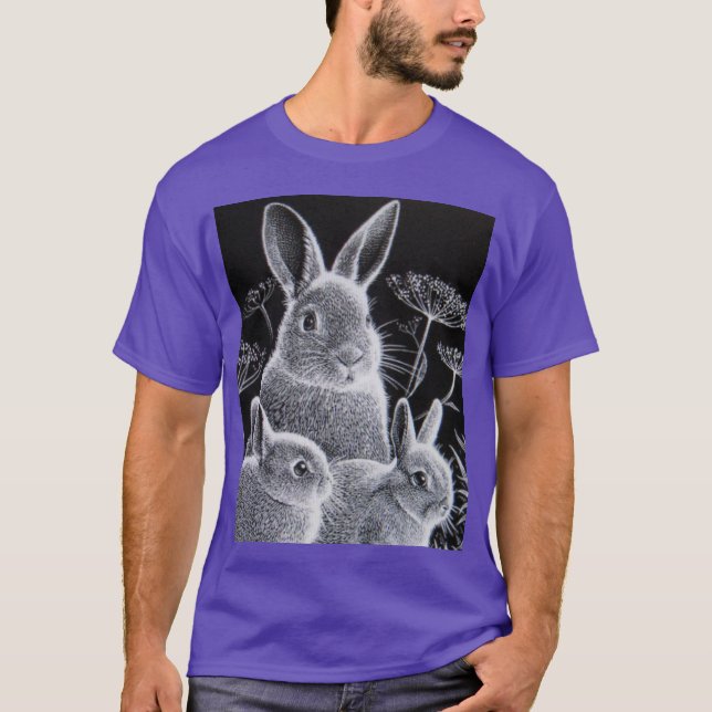 T-SHIRT DE LAPIN DE PÂQUES (Devant)