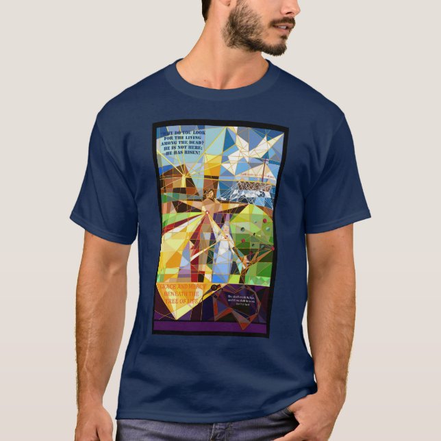 T-shirt de l'arbre de vie Jésus (Devant)