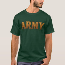T-shirt de l'armée américaine avec "ARMÉE" en gras