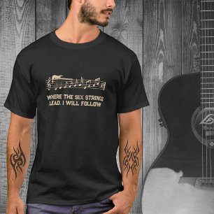 T-shirt de l'artiste musicale Black et Tan Guitare