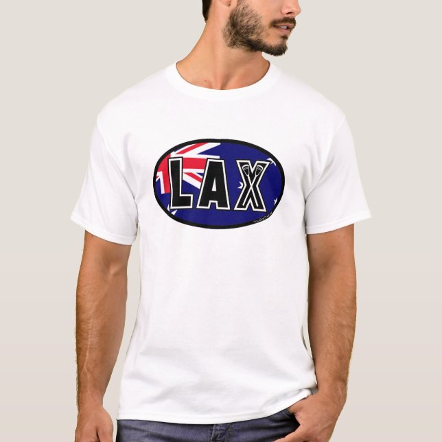 T-shirt de l'Australie de drapeau de lacrosse (Devant)
