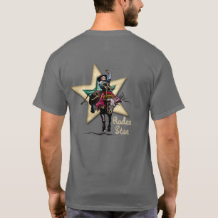 T-shirt de l'cavalier du rodéo occidental Cowboy B
