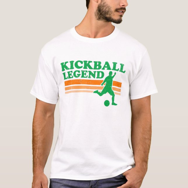 T-shirt de légende de Kickball (Devant)