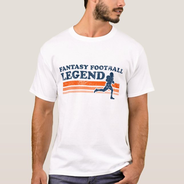 T-shirt de légende du football d'imaginaire (Devant)