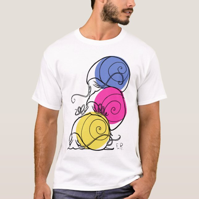 T-shirt de l'encolure ras du cou des hommes de (Devant)