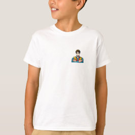 T-shirt de l'enfant avec un agent de sécurité mang