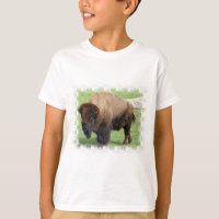 T-shirt de l'enfant bison nord-américain