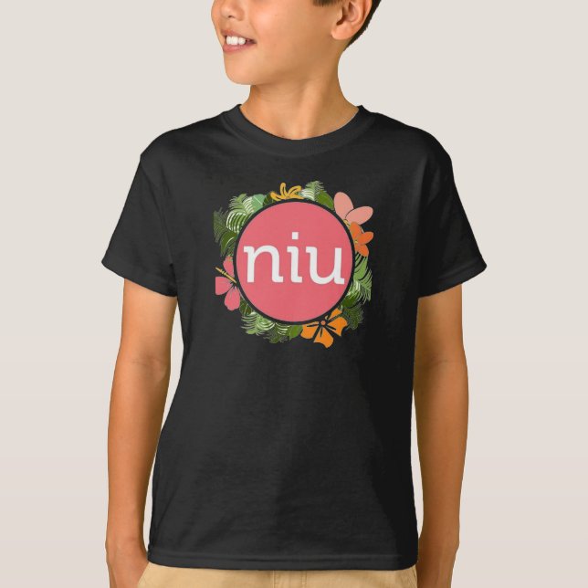 T-shirt de l'enfant de NIU (Devant)
