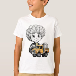 T-shirt de l'enfant du camionneur junior Unisex