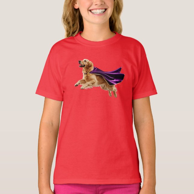 T-shirt de l'enfant du Superhero Retriever (Devant)