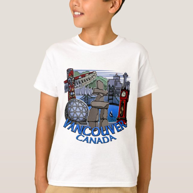 T-shirt de l'enfant Inukshuk Art Tee de Vancouver  (Devant)