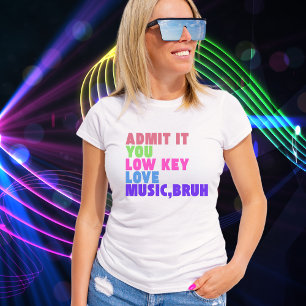 T-shirt de l'enseignant de musique basse clé
