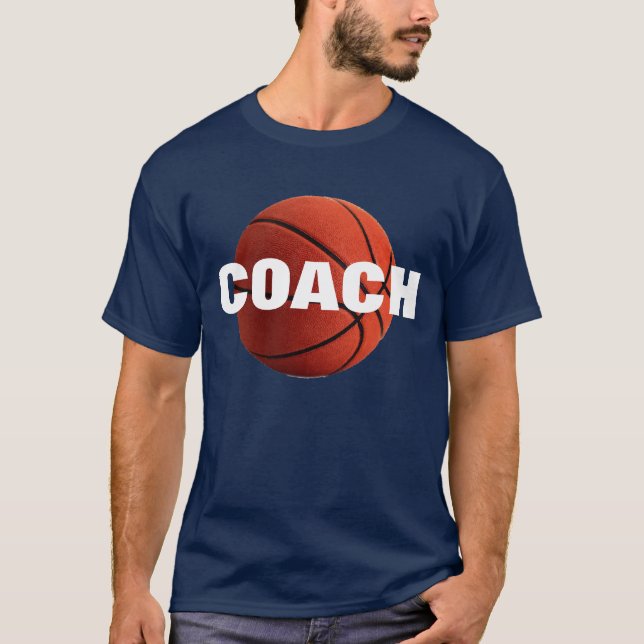 T-shirt de l'entraîneur de basket-ball - Tee - shi (Devant)