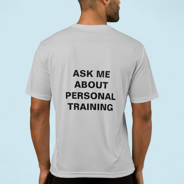 T-shirt de l'entraîneur personnel sur mesure Impri (MISOOK Custom Personal Trainer T-Shirt with Logo)
