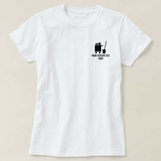 T-shirt de l'entreprise de nettoyage pour gouverna (Design devant)